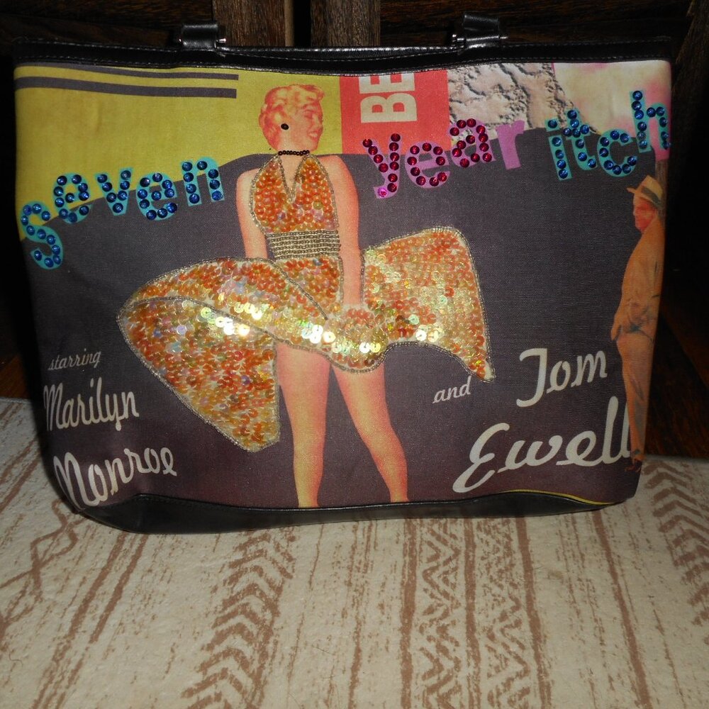 Vintage Y2K Marilyn Monroe print handbag purse
